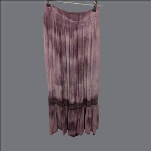 Skirt Tie-Dye Elastic Waist Crochet Band Maxi Bohemian XL